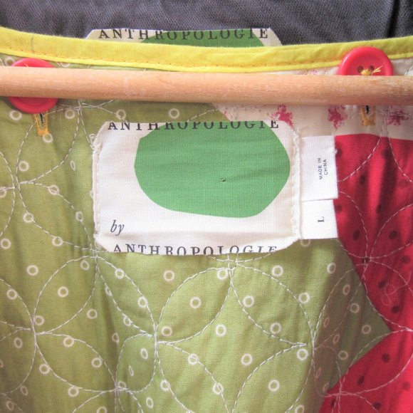 Anthropologie 3 in 1 Parka Coat with Removeable Patchwork Quilted Vest - Picture 6 of 7